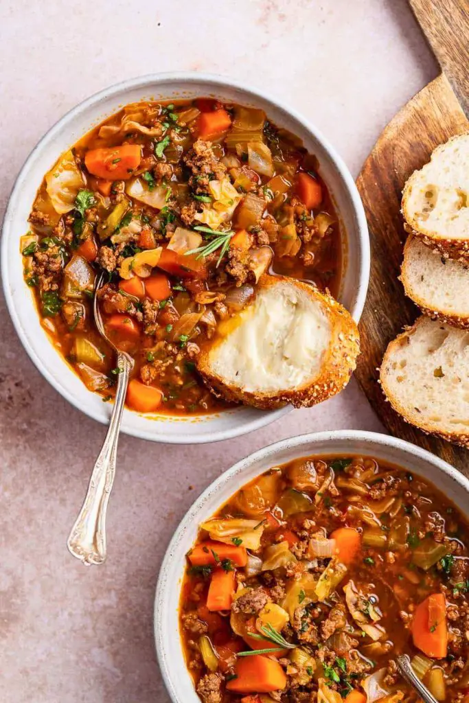 Serving Ideas of Vegetable Beef Soup
