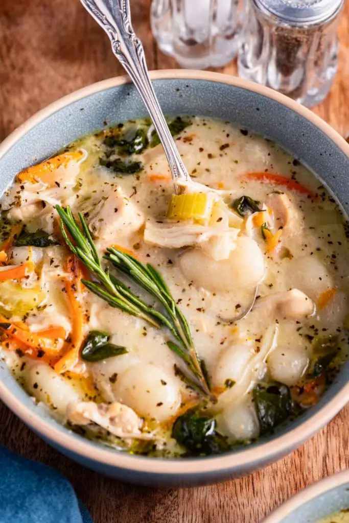Serving Suggestions of Chicken Gnocchi Soup