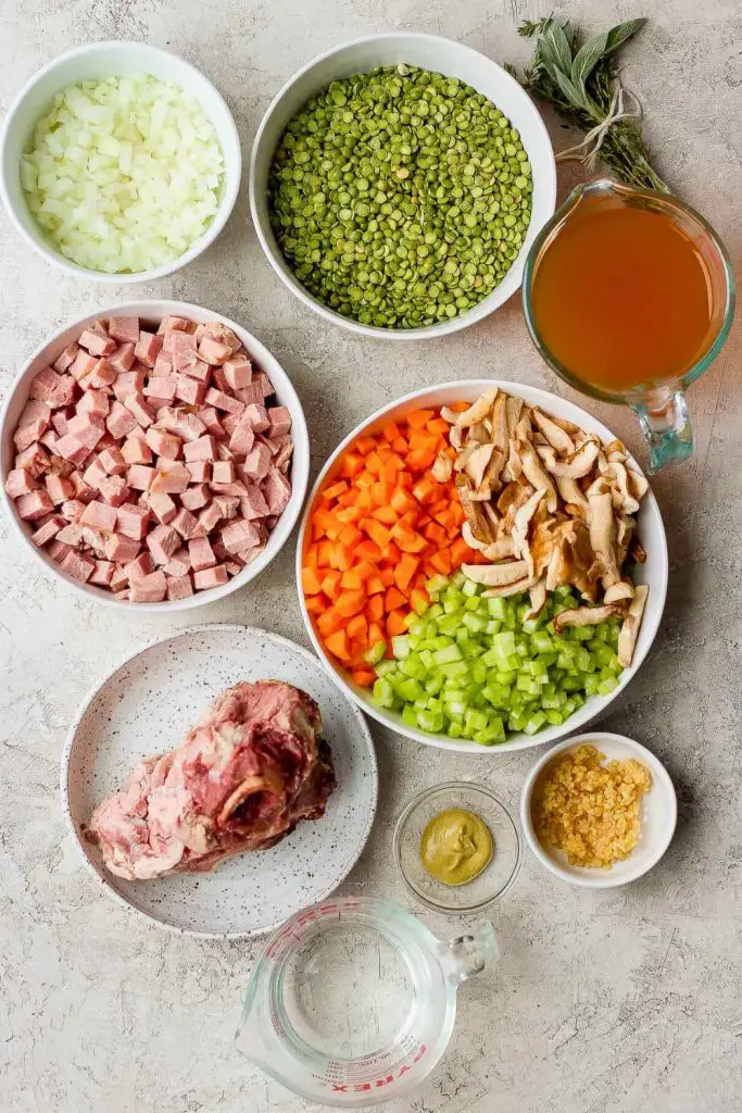 Split Pea Soup Ingredients