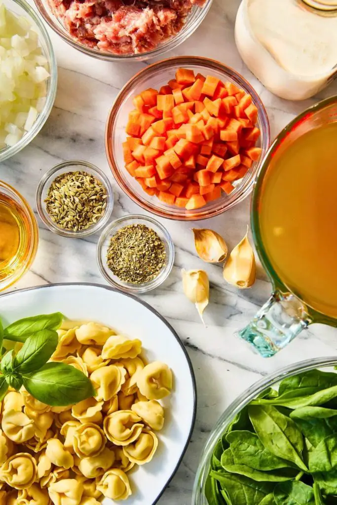 Tortellini Soup Ingredients