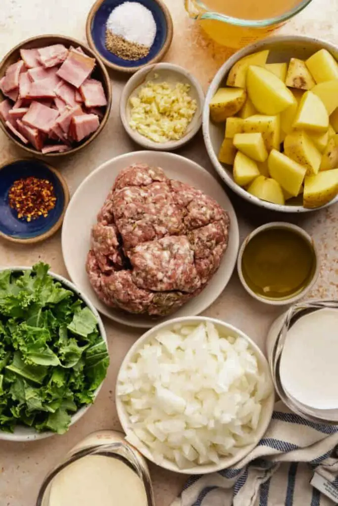Zuppa Toscana Soup Ingredients