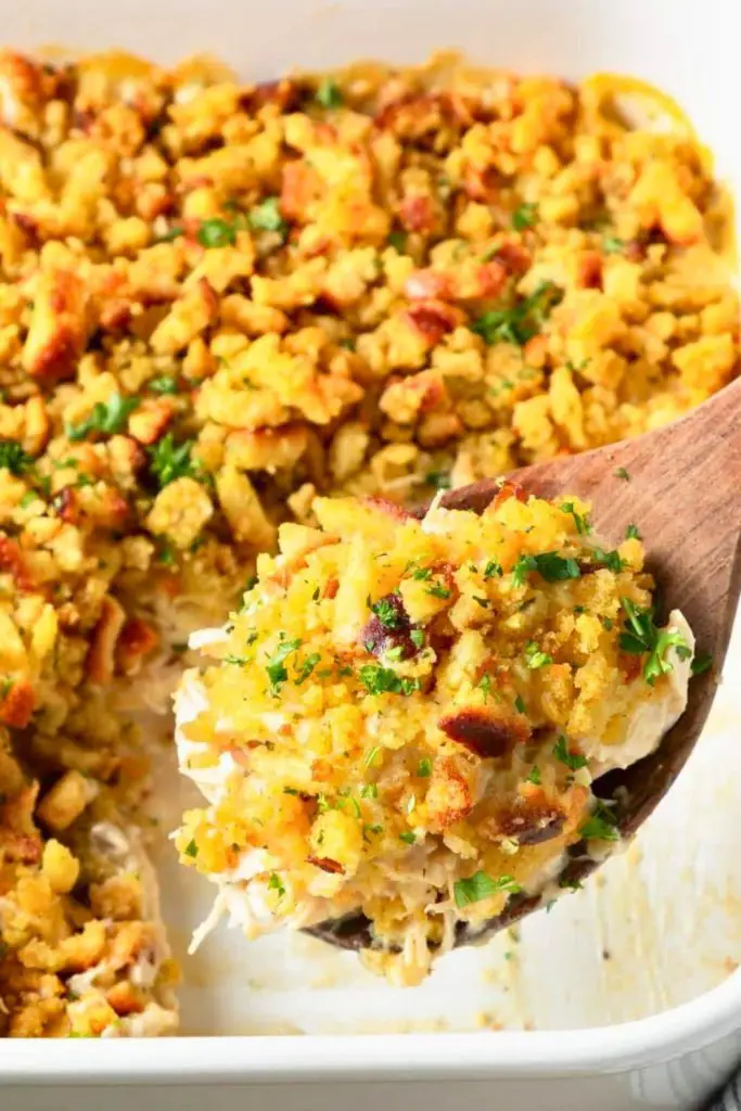 Chicken Stuffing Casserole