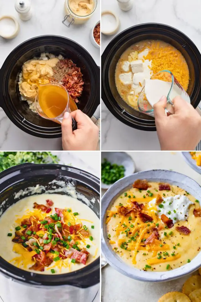 Step-by-Step Instructions for Crockpot Potato Soup