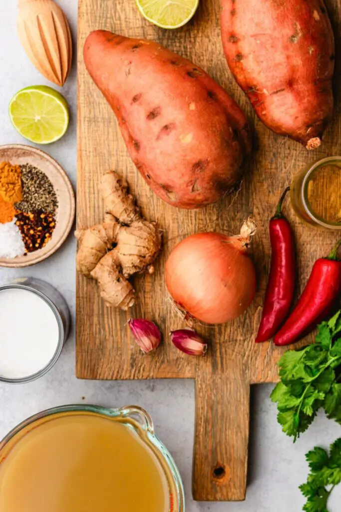 Sweet Potato Soup Ingredients